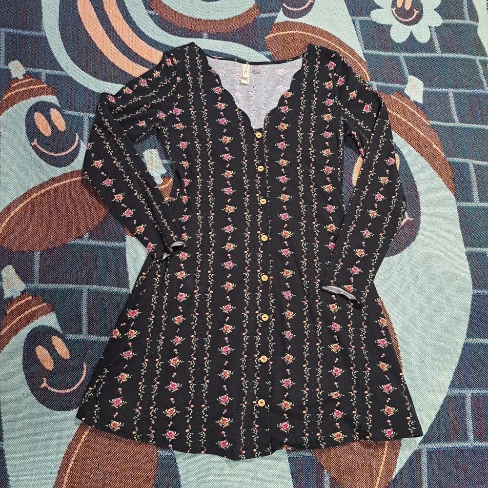 🌈NWOT H&M FLORAL COTTON DRESS-M